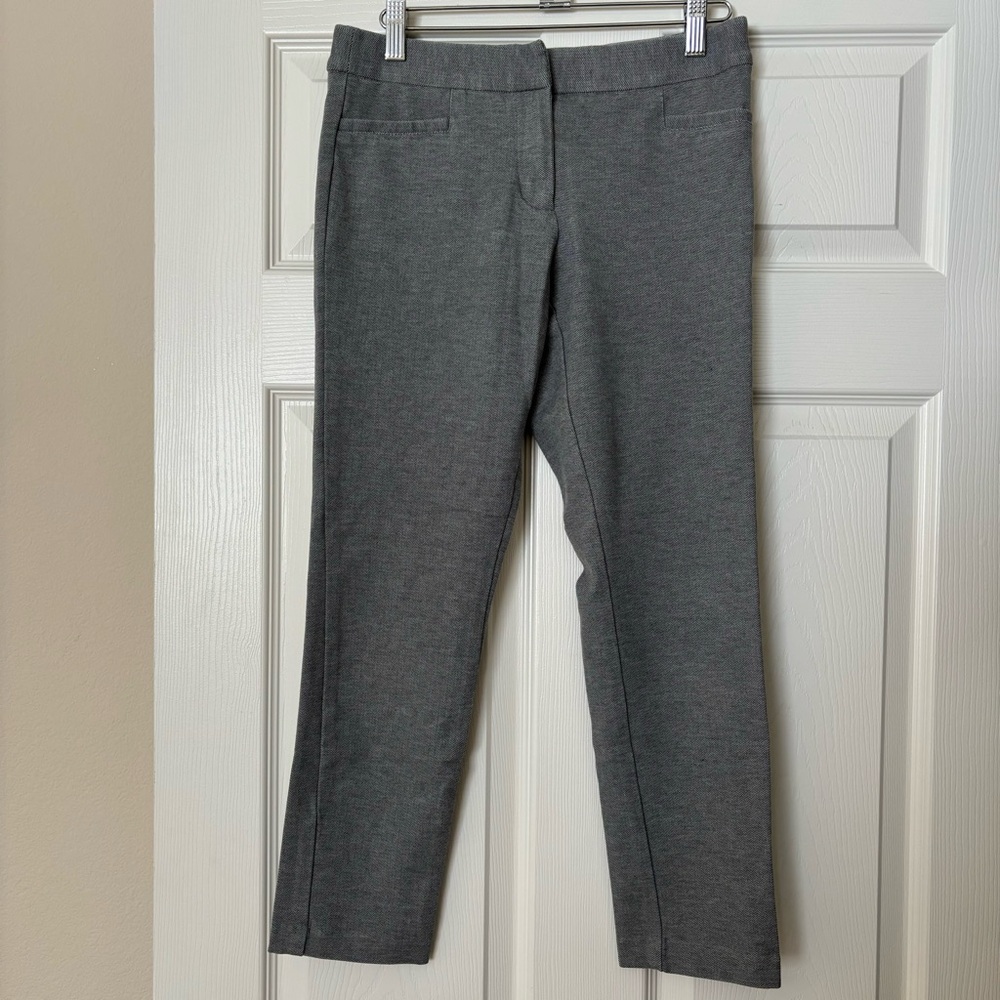 Amanda + Chelsea Alex Ponte Knit Pants, Black/White Size 4